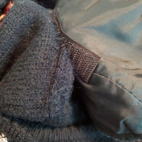 Karen Scott Sweater Womens Button Up Embroidered Wool Cardigan Green Size Medium - Picture 8 of 10